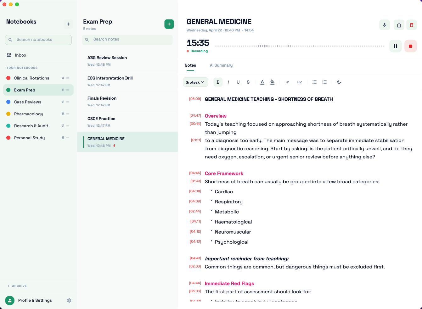 Notetake app